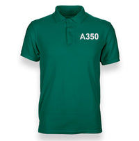Thumbnail for A350 Flat Text Designed Polo T-Shirts