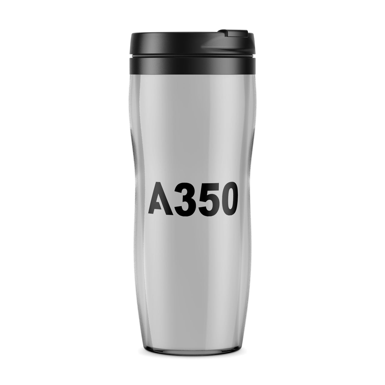 A350 Flat Text Designed Travel Mugs