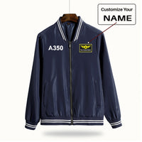 Thumbnail for A350 Flat Text Designed Thin Spring Jackets