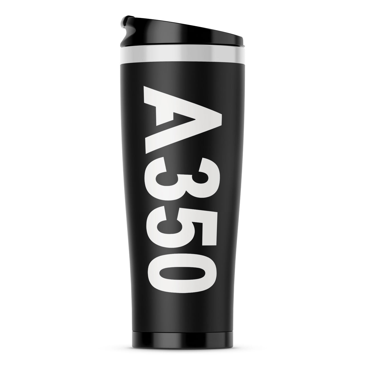 A350 Text Designed Stainless Steel Travel Mugs