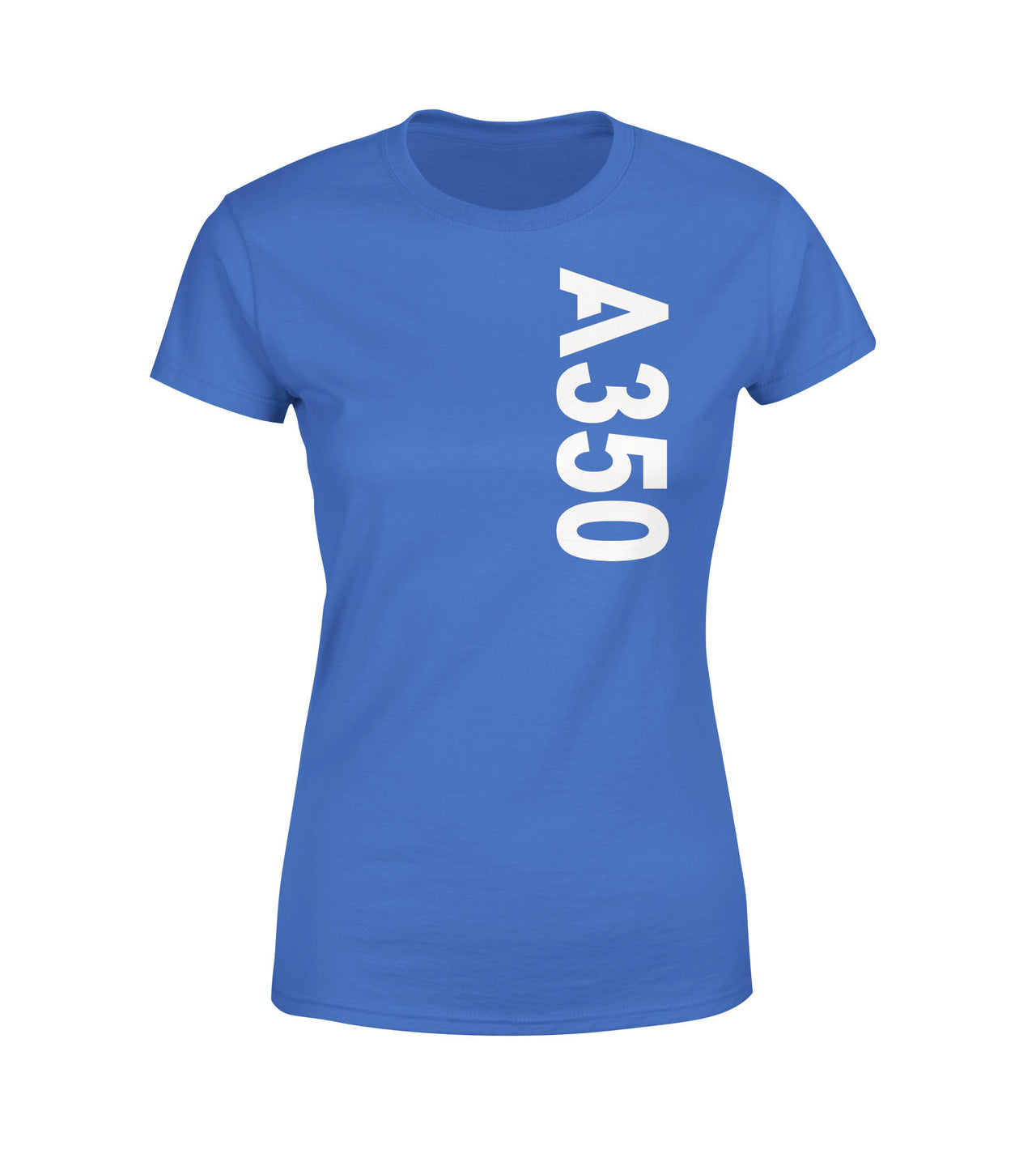 A350 Side Text Designed Women T-Shirts