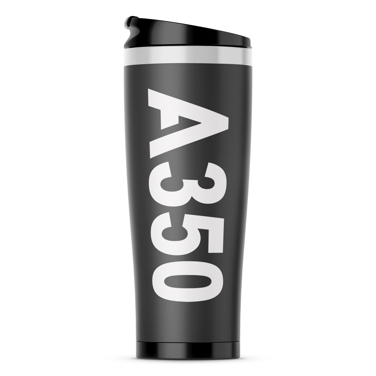 A350 Text Designed Stainless Steel Travel Mugs