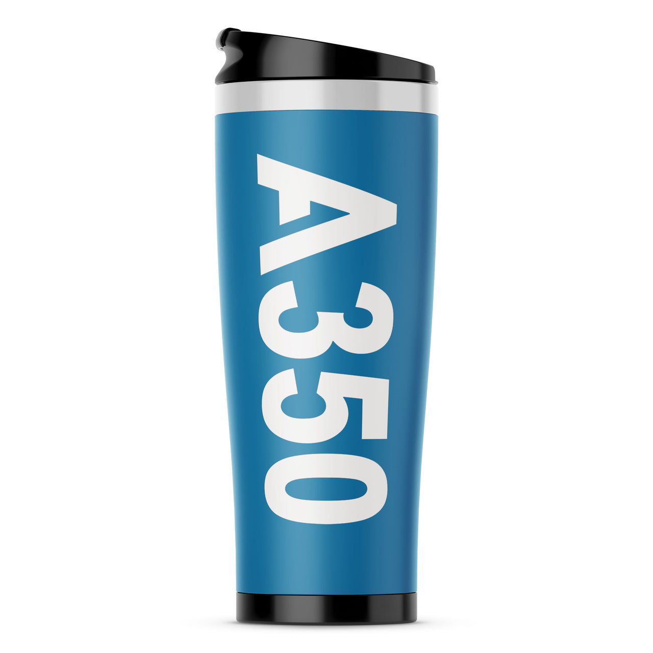 A350 Text Designed Stainless Steel Travel Mugs