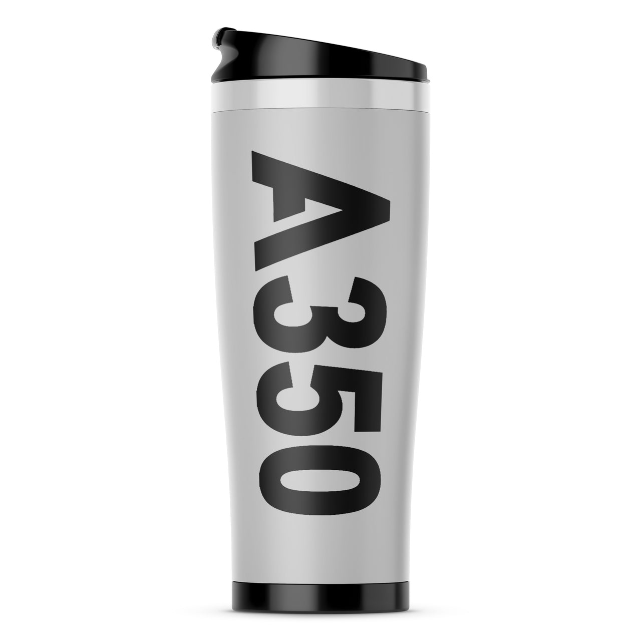 A350 Text Designed Stainless Steel Travel Mugs
