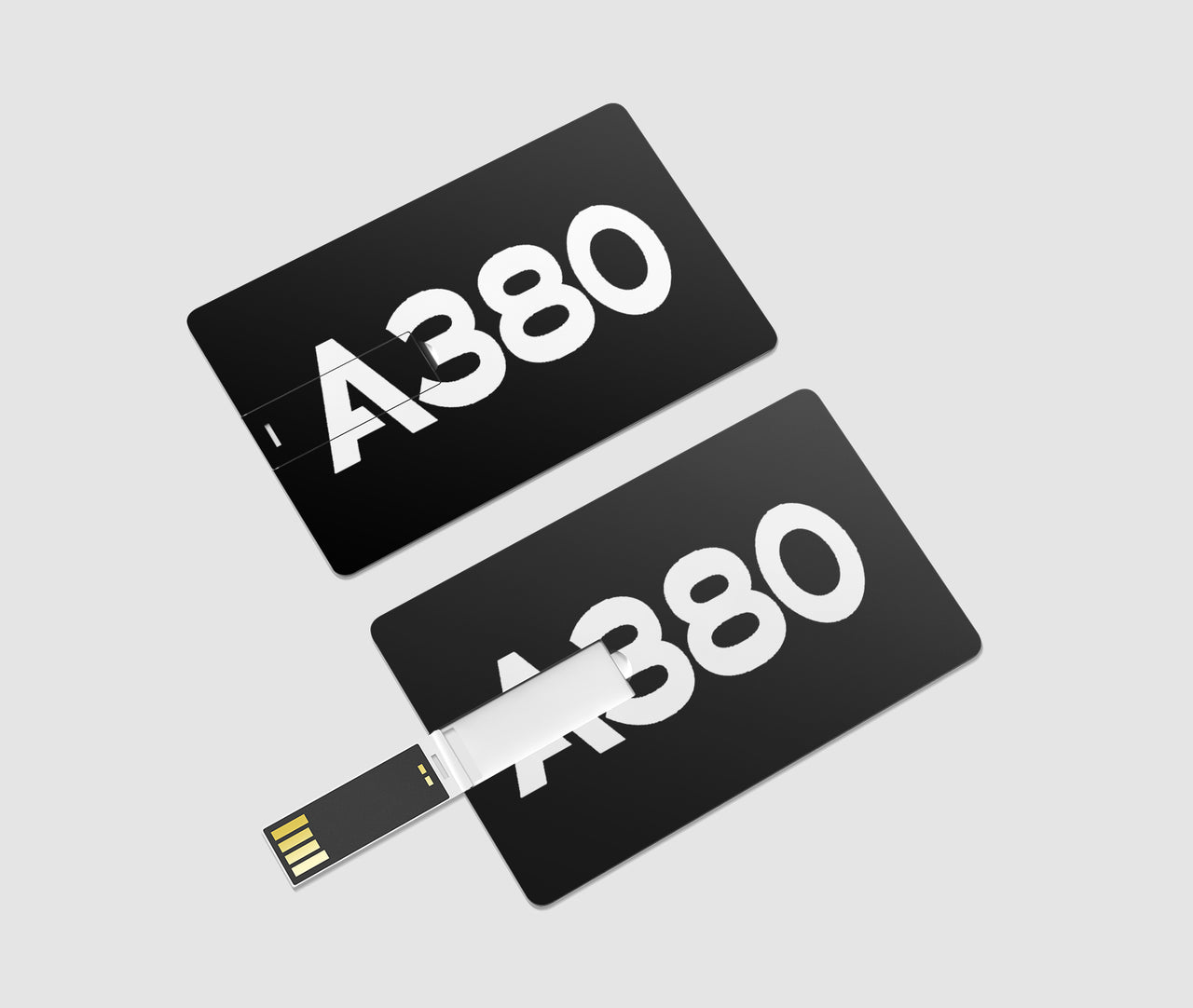 A380 Flat Text Designed USB Cards