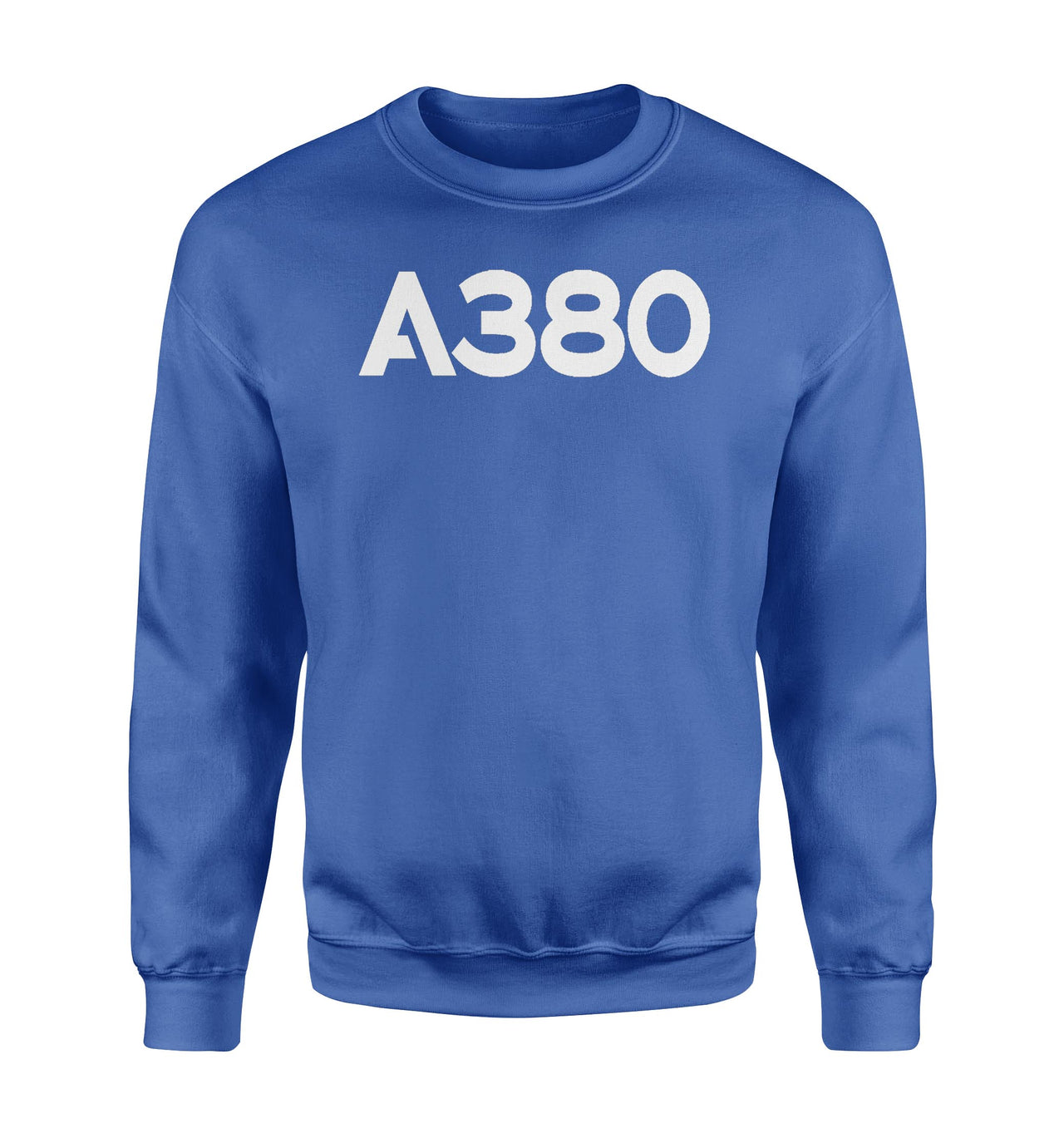A380 Flat Text Designed Sweatshirts