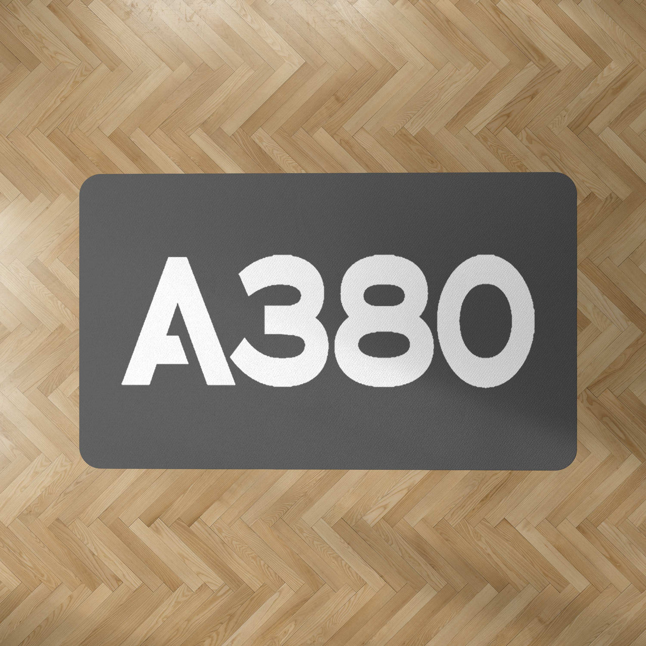 A380 Flat Text Designed Carpet & Floor Mats