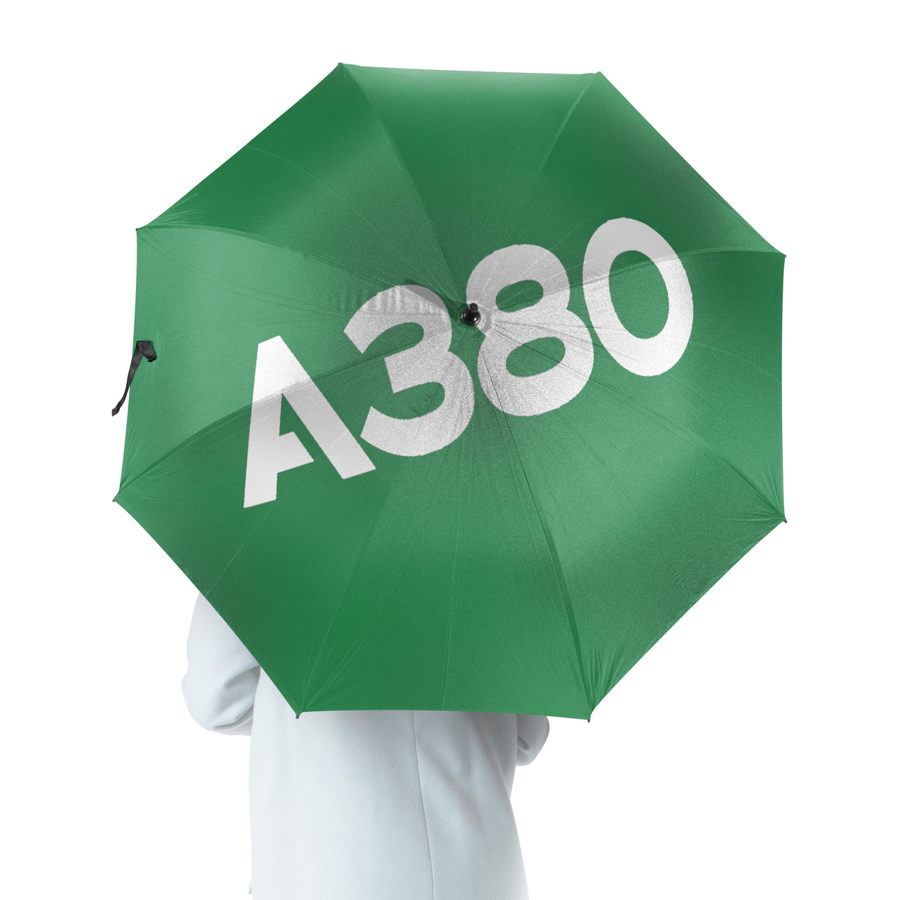 A380 Flat Text Designed Umbrella