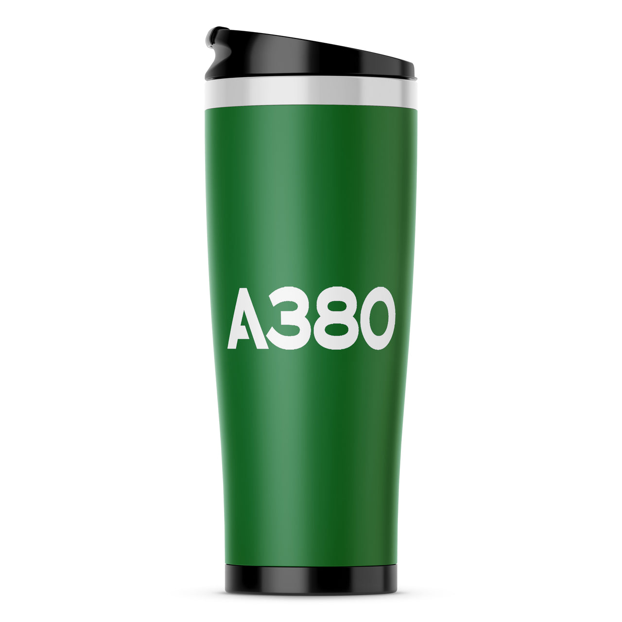 A380 Flat Text Designed Stainless Steel Travel Mugs