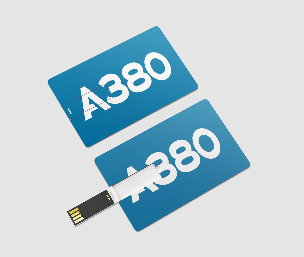 A380 Flat Text Designed USB Cards