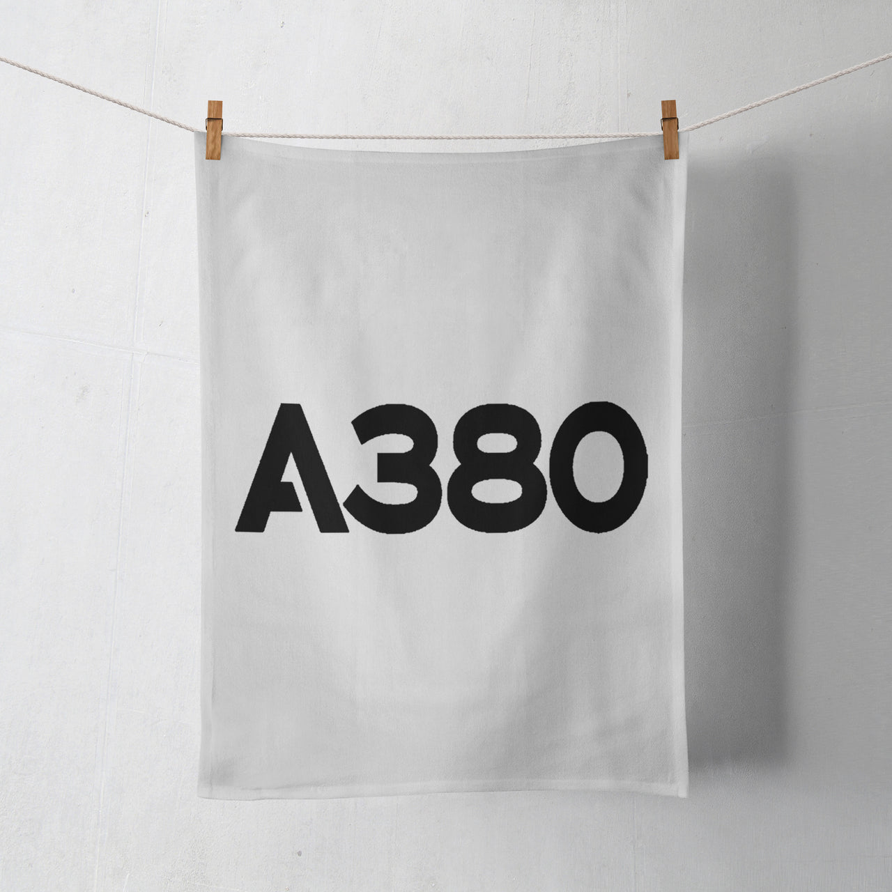 A380 Flat Text Designed Towels