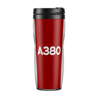 Thumbnail for A380 Flat Text Designed Travel Mugs