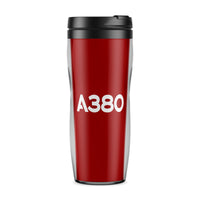 Thumbnail for A380 Flat Text Designed Travel Mugs