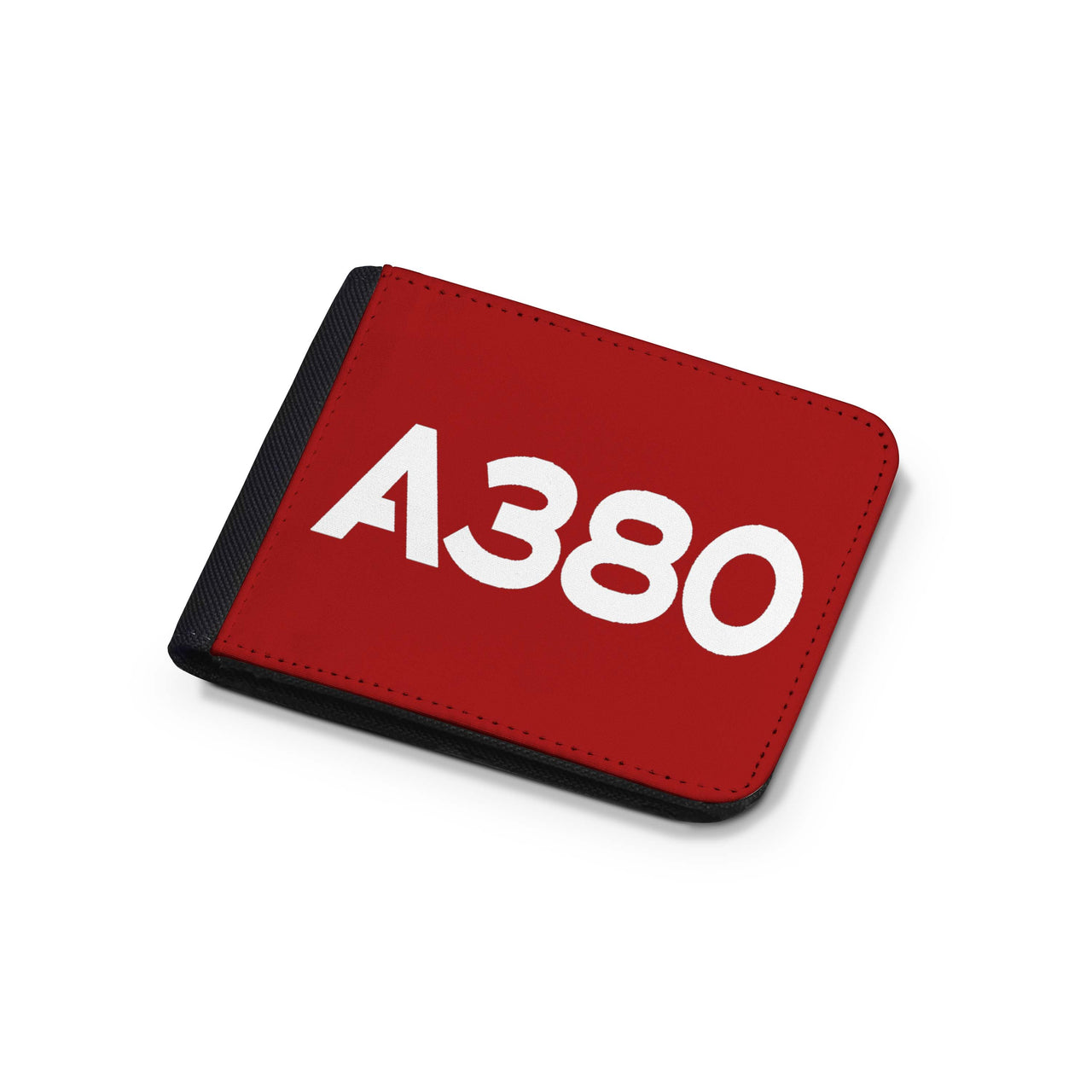 A380 Flat Text Designed Wallets