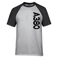 Thumbnail for A380 Side Text Designed Raglan T-Shirts
