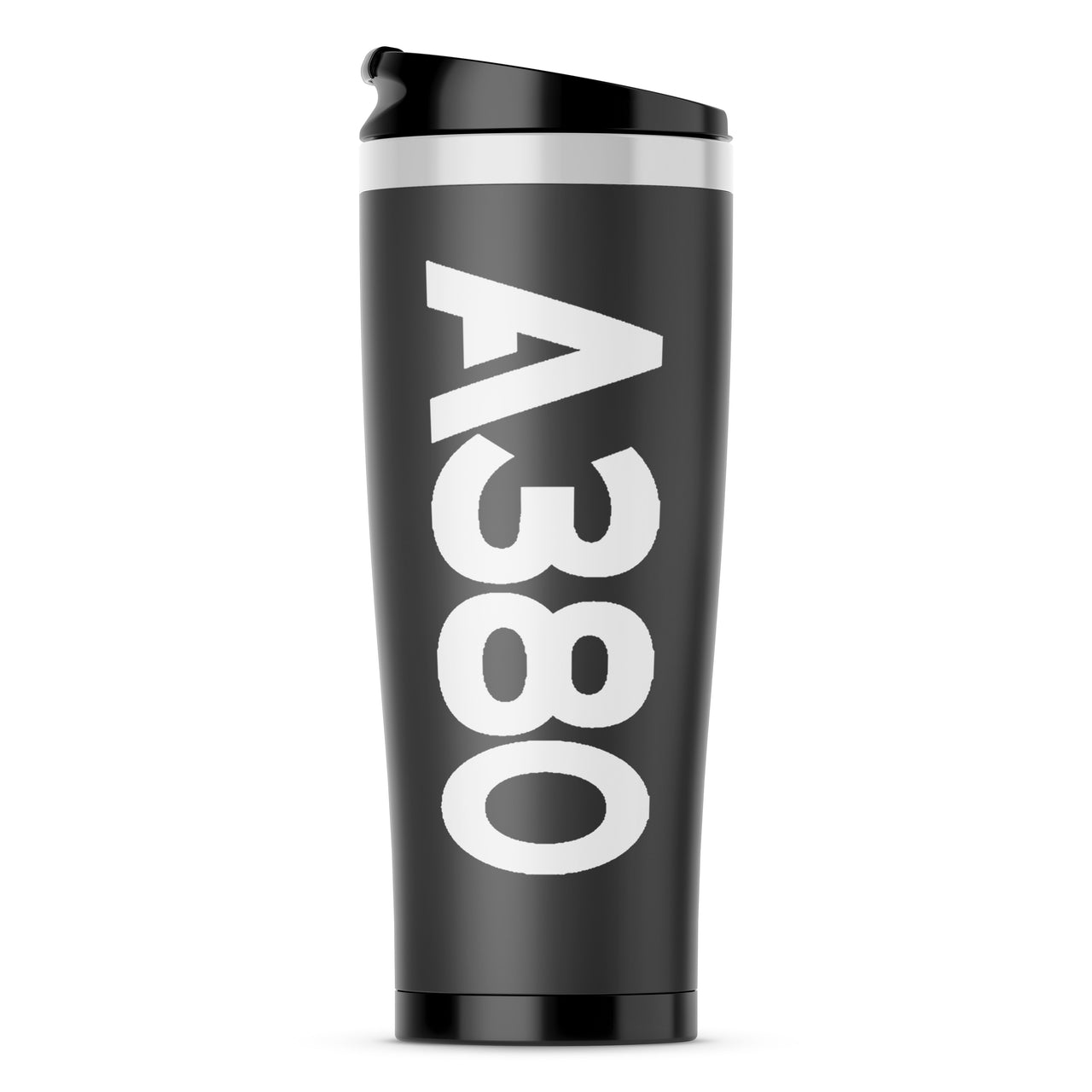 A380 Text Designed Stainless Steel Travel Mugs