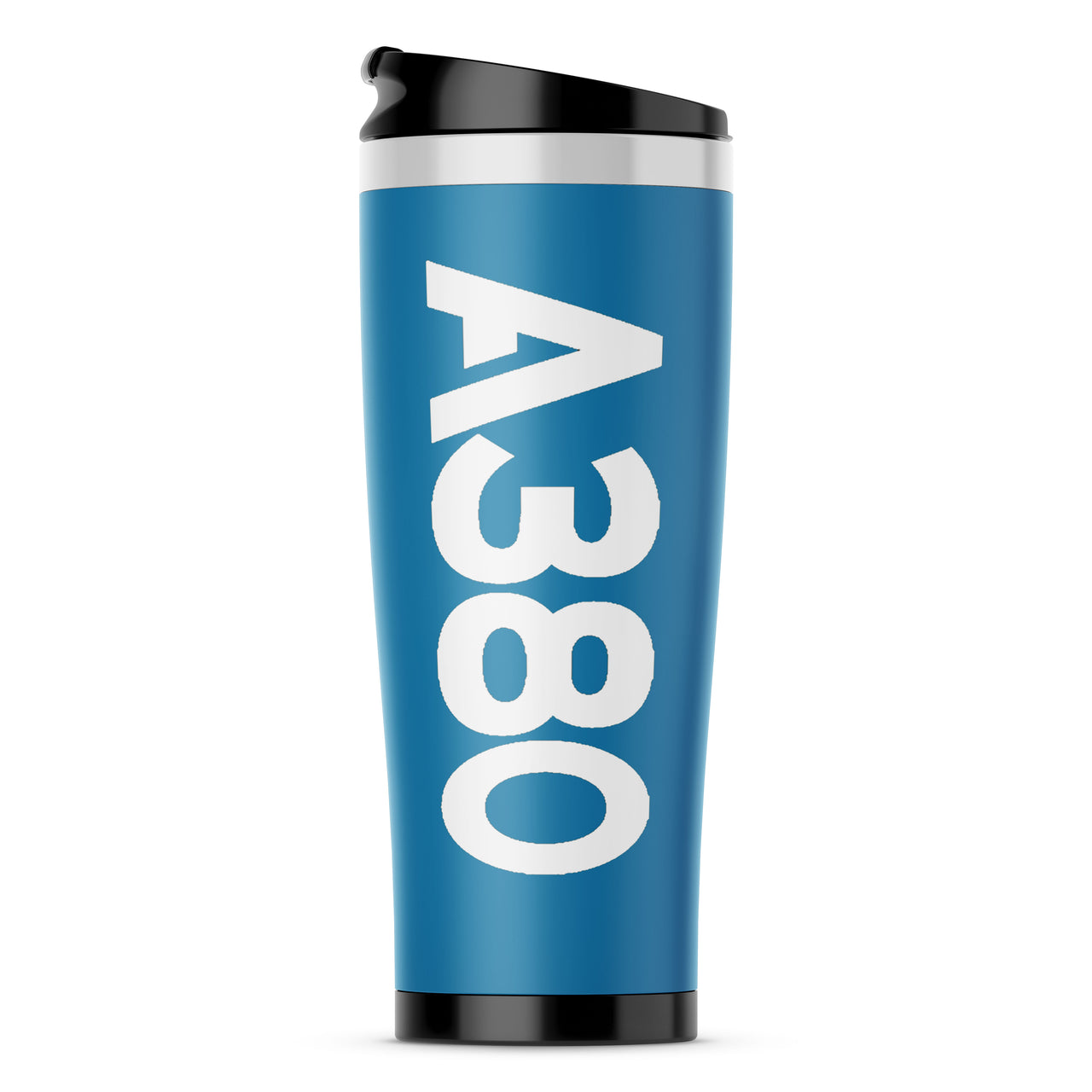 A380 Text Designed Stainless Steel Travel Mugs