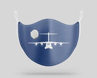 Thumbnail for Airbus A400M Silhouette Designed Face Masks