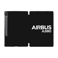 Thumbnail for Airbus A380 & Text Designed Samsung Tablet Cases