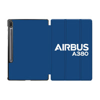 Thumbnail for Airbus A380 & Text Designed Samsung Tablet Cases