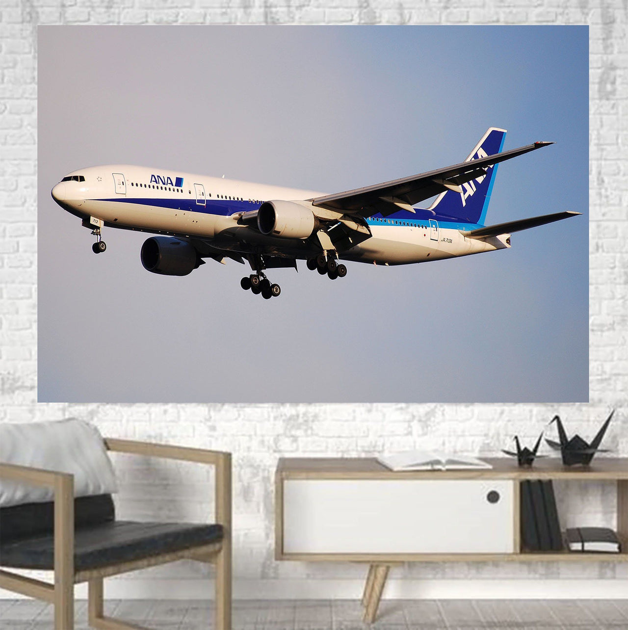 ANA's Boeing 777 Printed Canvas Posters (1 Piece) Aviation Shop 