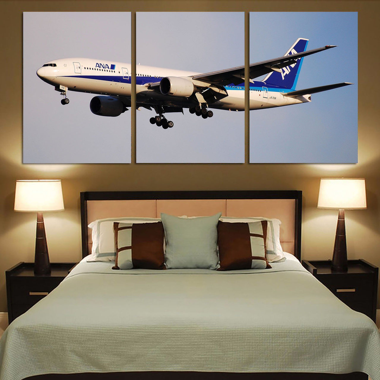 ANA's Boeing 777 Printed Canvas Posters (3 Pieces) Aviation Shop 