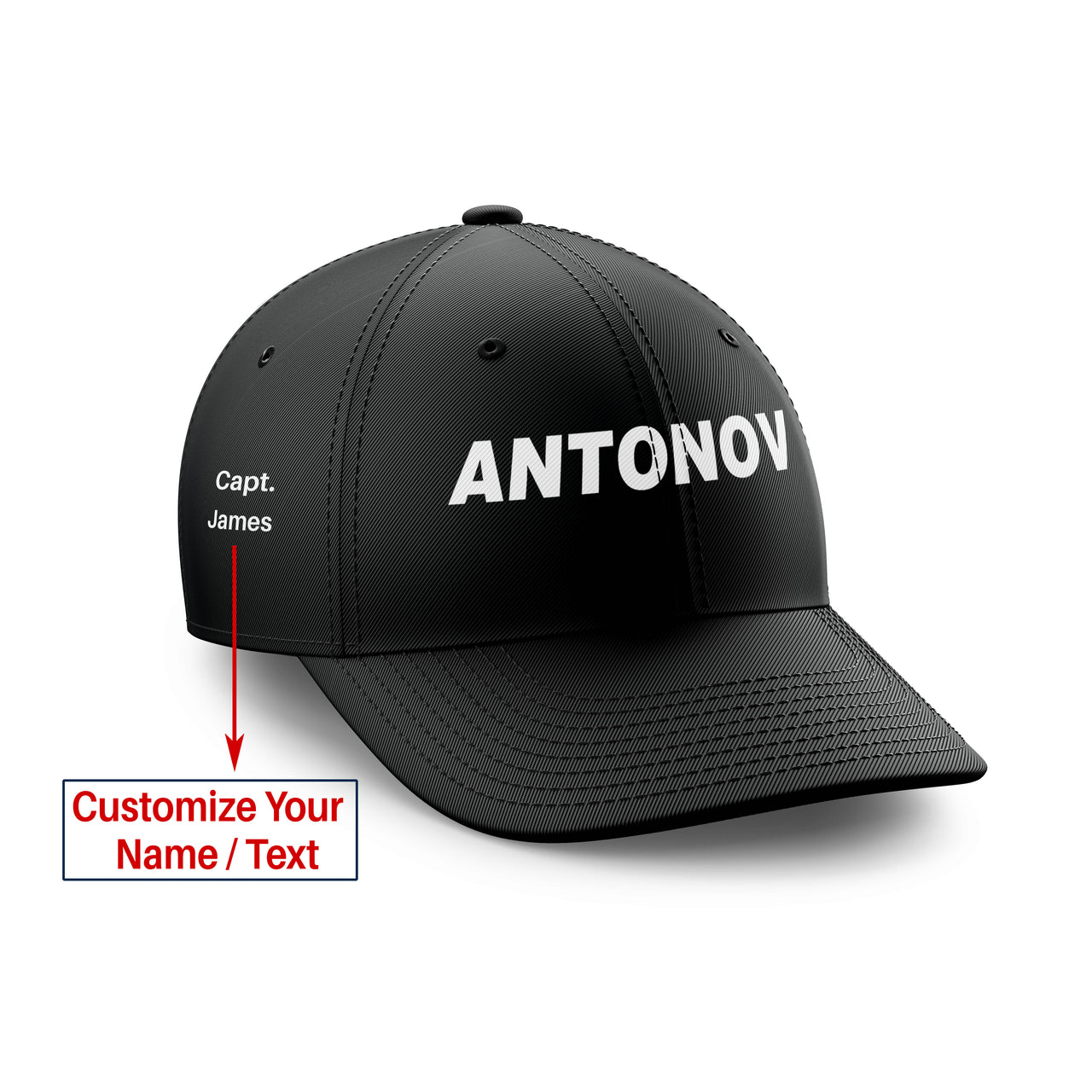 Antonov & Text Designed Embroidered Hats