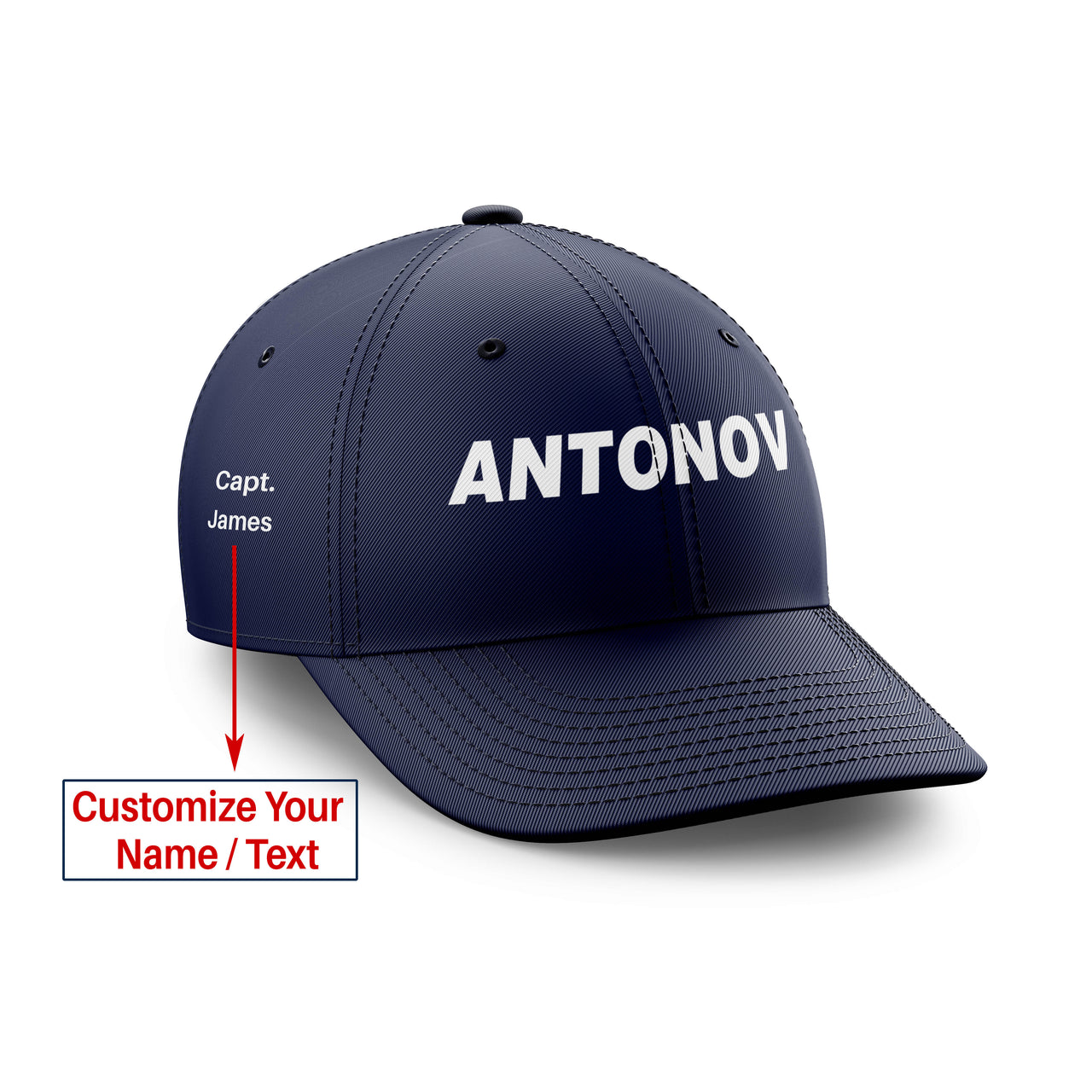 Antonov & Text Designed Embroidered Hats