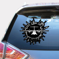 Thumbnail for ATR-72 Silhouette Designed Car Sticker