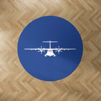 Thumbnail for ATR-72 Silhouette Designed Carpet & Floor Mats (Round)