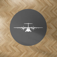 Thumbnail for ATR-72 Silhouette Designed Carpet & Floor Mats (Round)