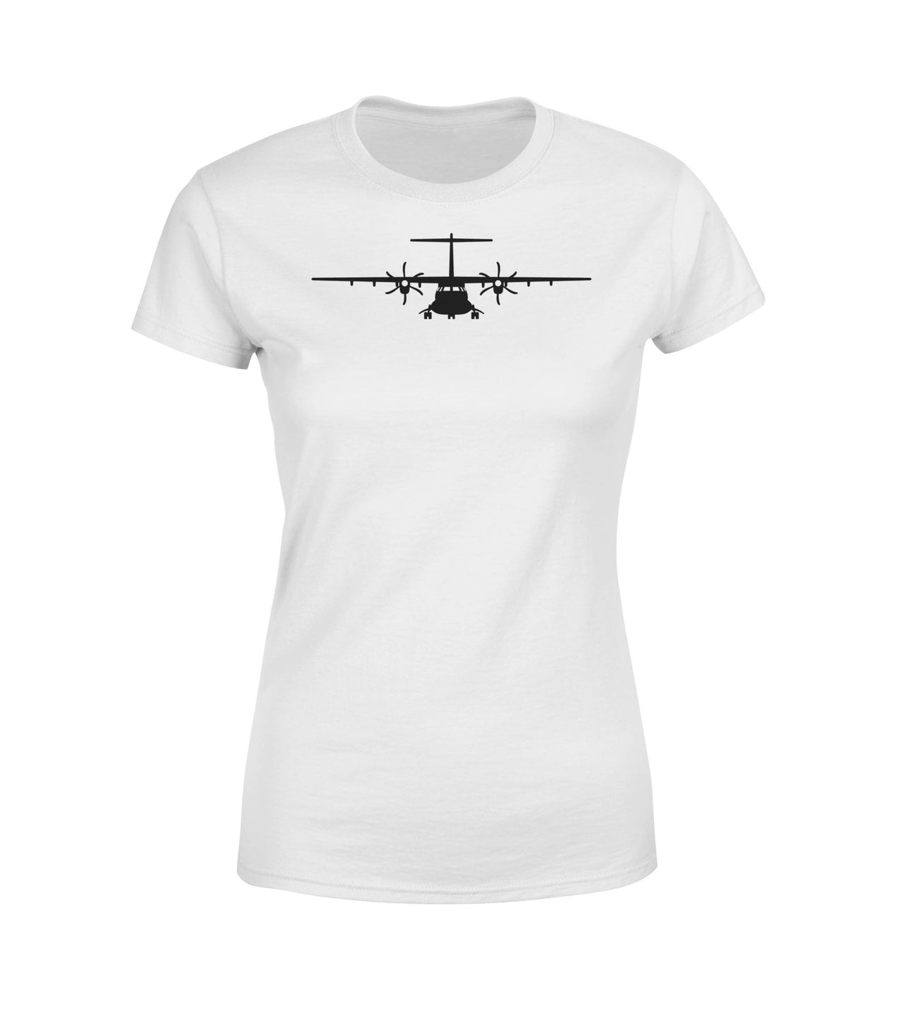 ATR-72 Silhouette Designed Women T-Shirts