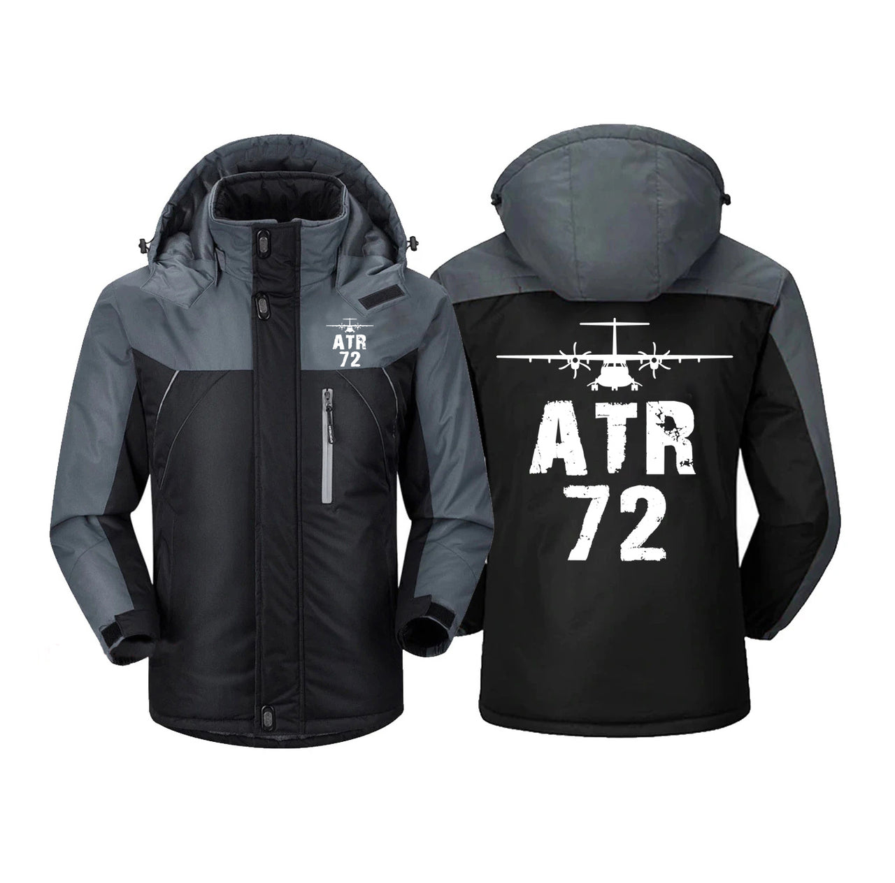 ATR-72 & Plane Designed Thick Winter Jackets