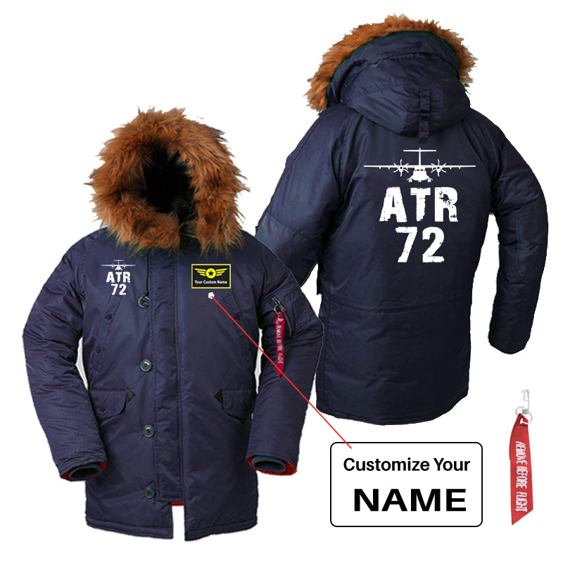 ATR-72 & Plane Designed Parka Bomber Jackets