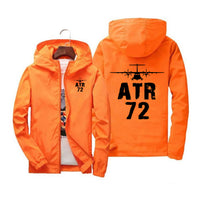 Thumbnail for ATR-72 & Plane Designed Windbreaker Jackets