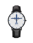 ATR-72 Leather Strap Watches Pilot Eyes Store Silver & Black Nylon Strap 