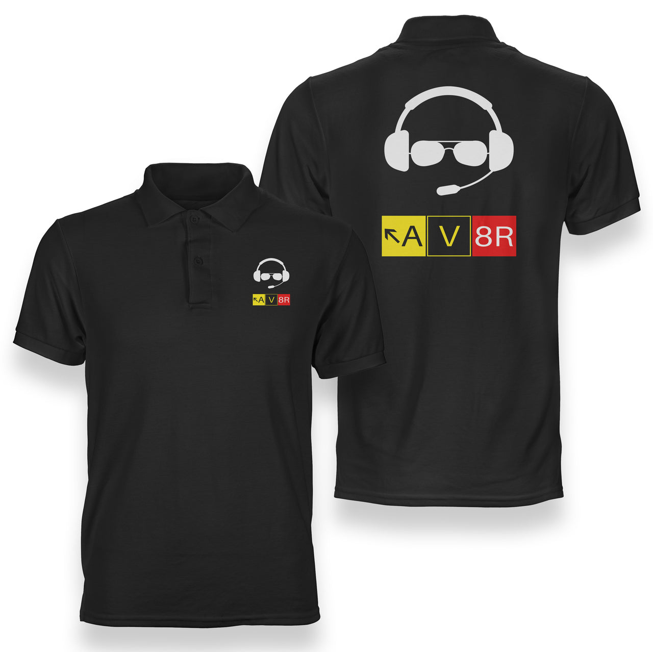 AV8R 2 Designed Double Side Polo T-Shirts