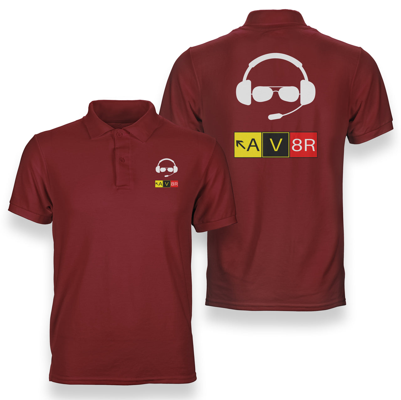 AV8R 2 Designed Double Side Polo T-Shirts