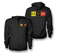 Thumbnail for AV8R Designed Zipped Hoodies