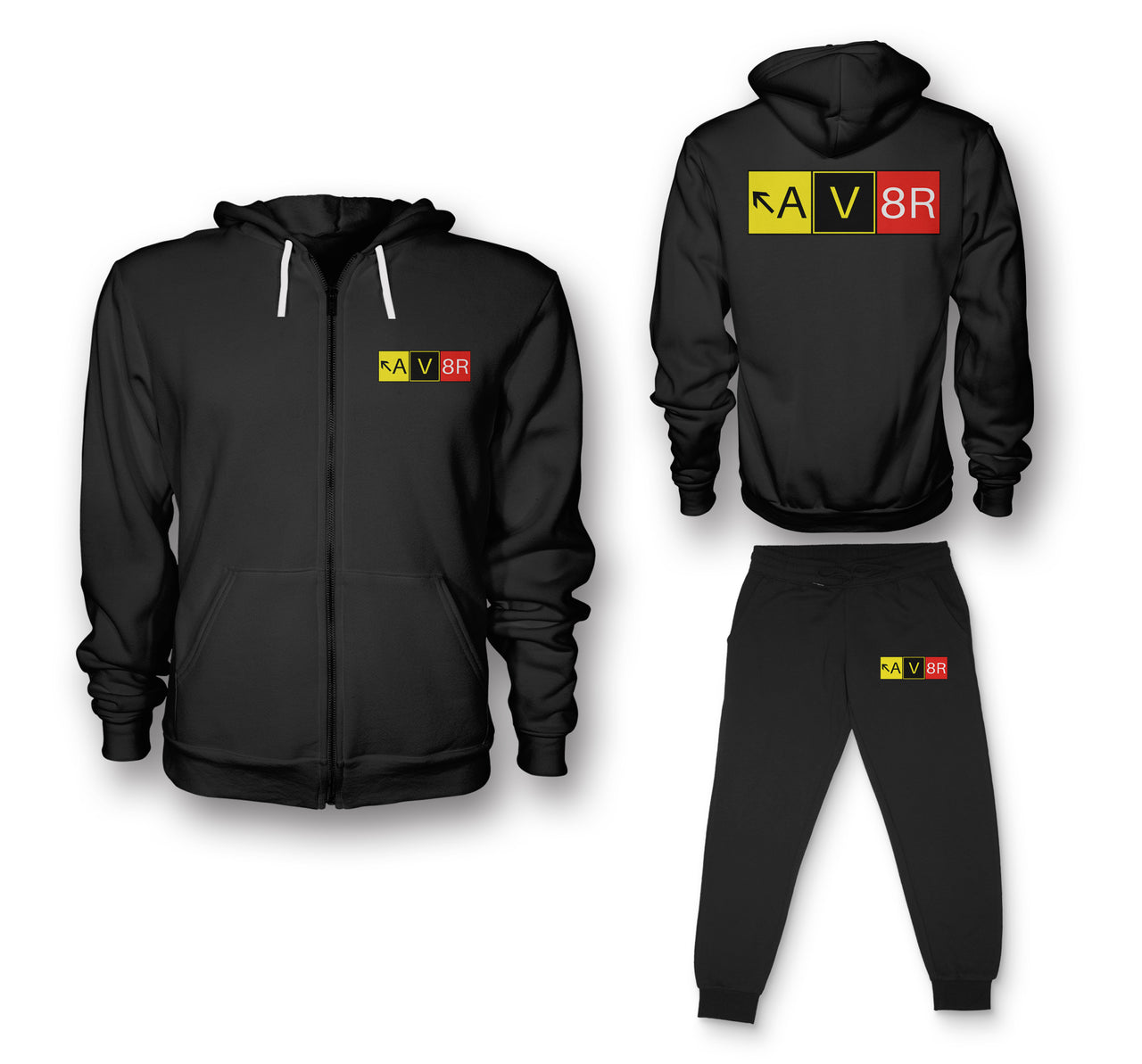 AV8R Designed Zipped Hoodies & Sweatpants Set