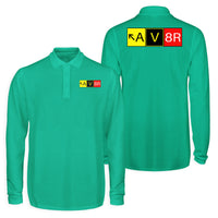 Thumbnail for AV8R Designed Long Sleeve Polo T-Shirts (Double-Side)