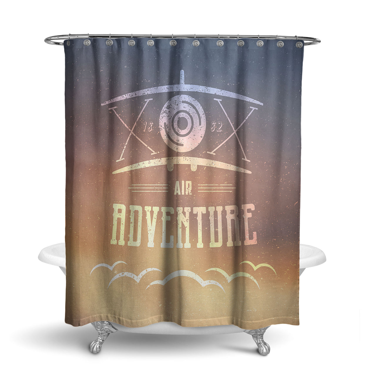 Air Adventure Designed Shower Curtains