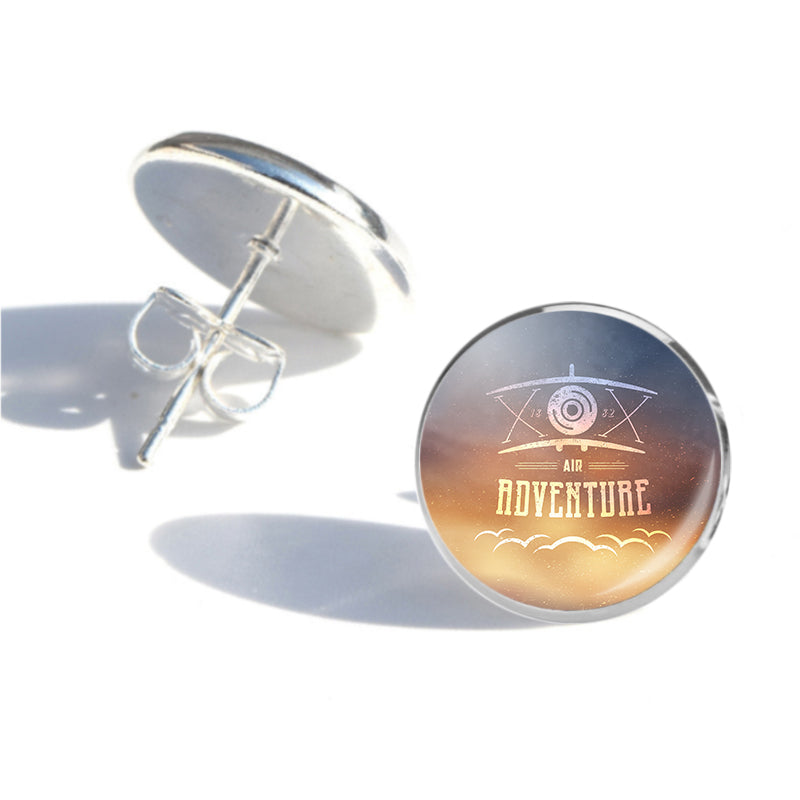 Air Adventure Designed Stud Earrings