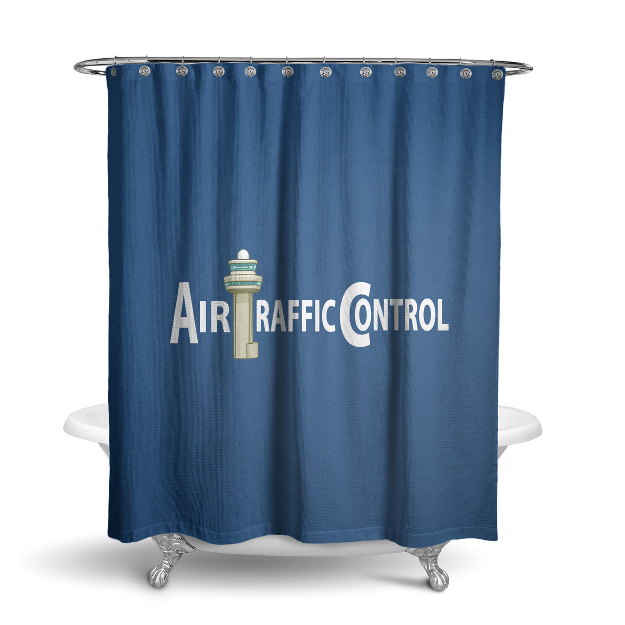 Air Traffic Control Designed Shower Curtains