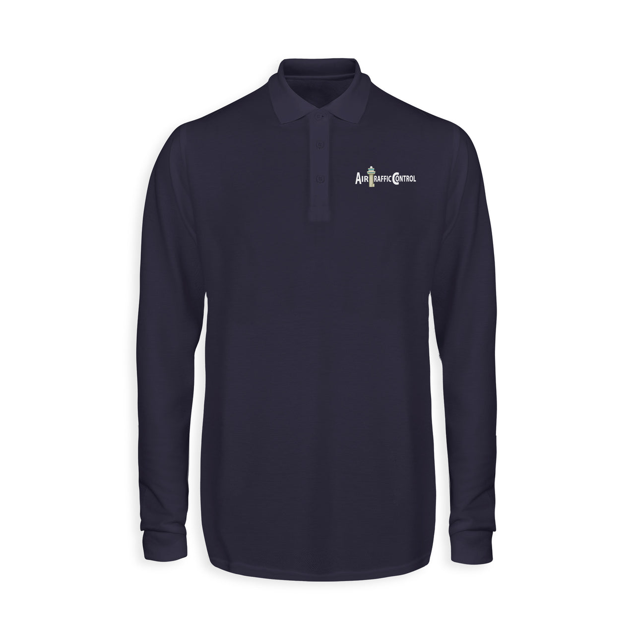 Air Traffic Control Designed Long Sleeve Polo T-Shirts