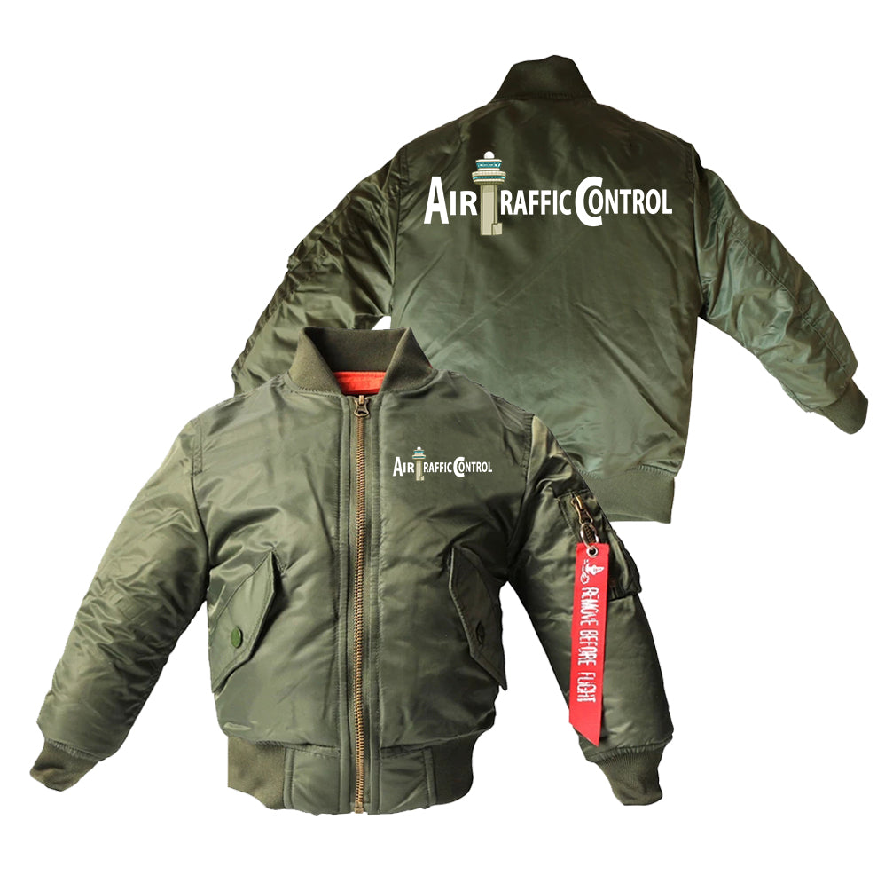Air Traffic Control Designed Children Bomber Jackets