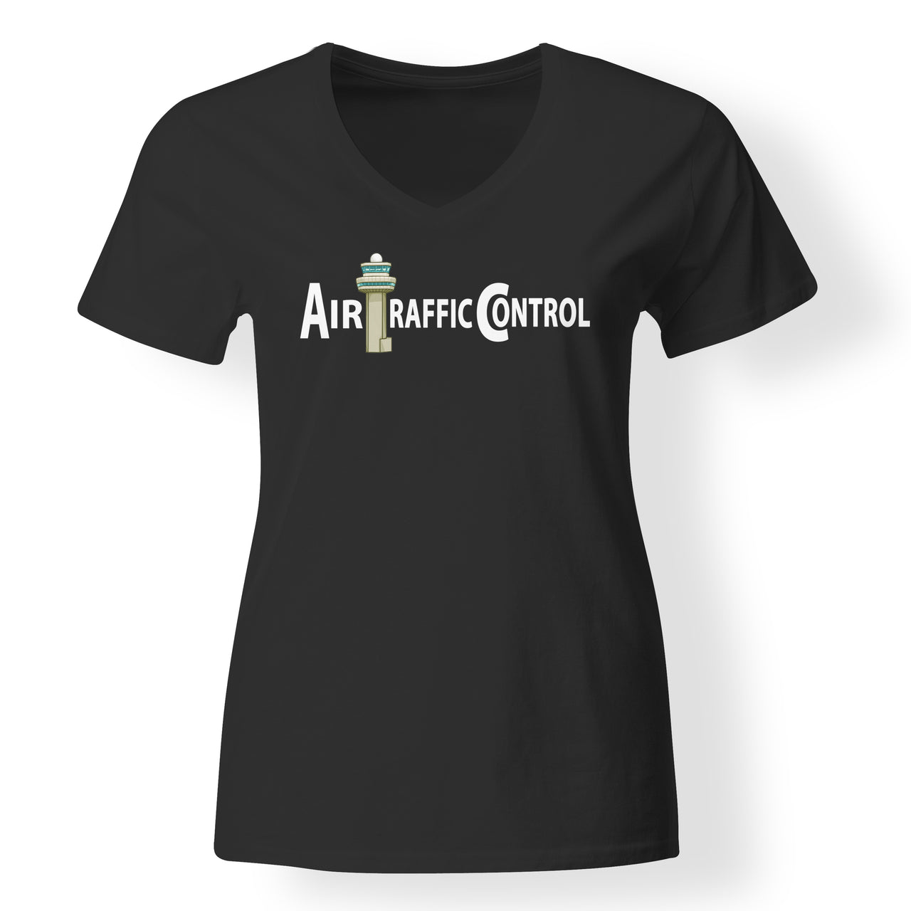 Air Traffic Control Designed V-Neck T-Shirts