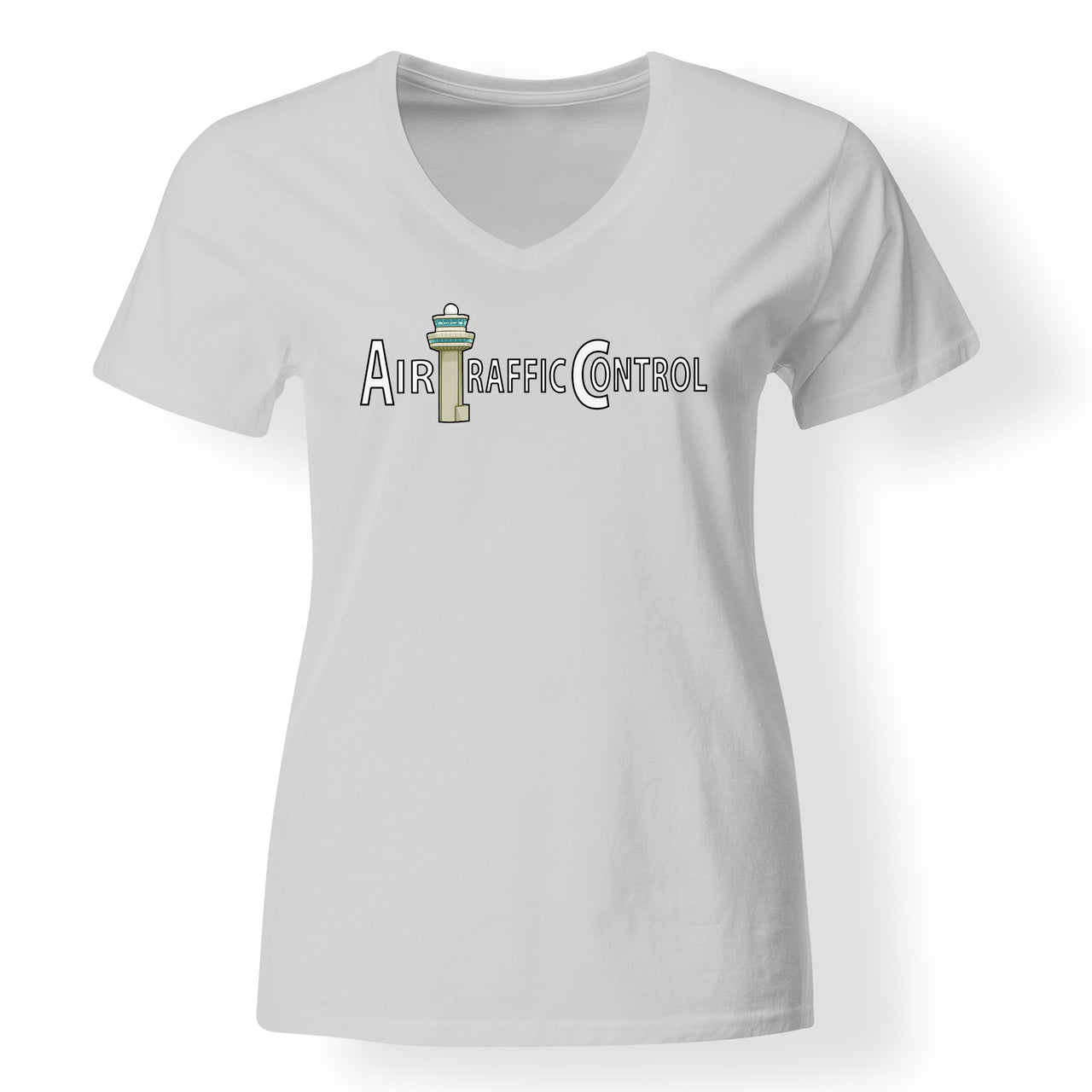 Air Traffic Control Designed V-Neck T-Shirts