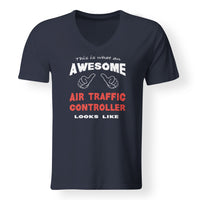 Thumbnail for Air Traffic Controller Designed V-Neck T-Shirts