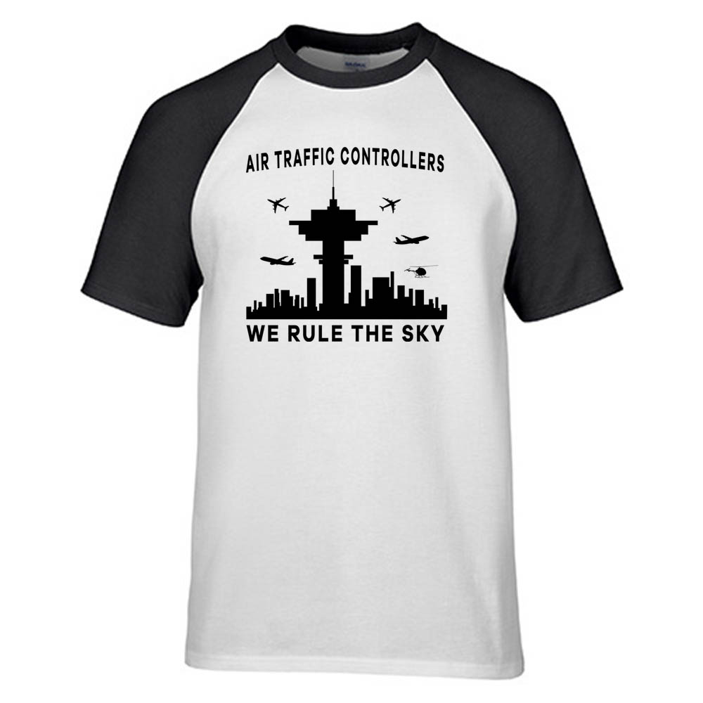 Air Traffic Controllers - We Rule The Sky Designed Raglan T-Shirts